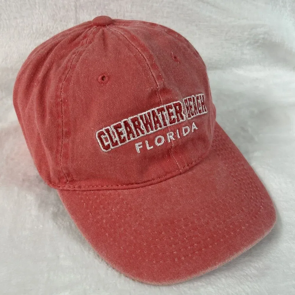 Clearwater Beach Florida Mens/Womens Hat Adjustable Ball Cap Baseball Vacation